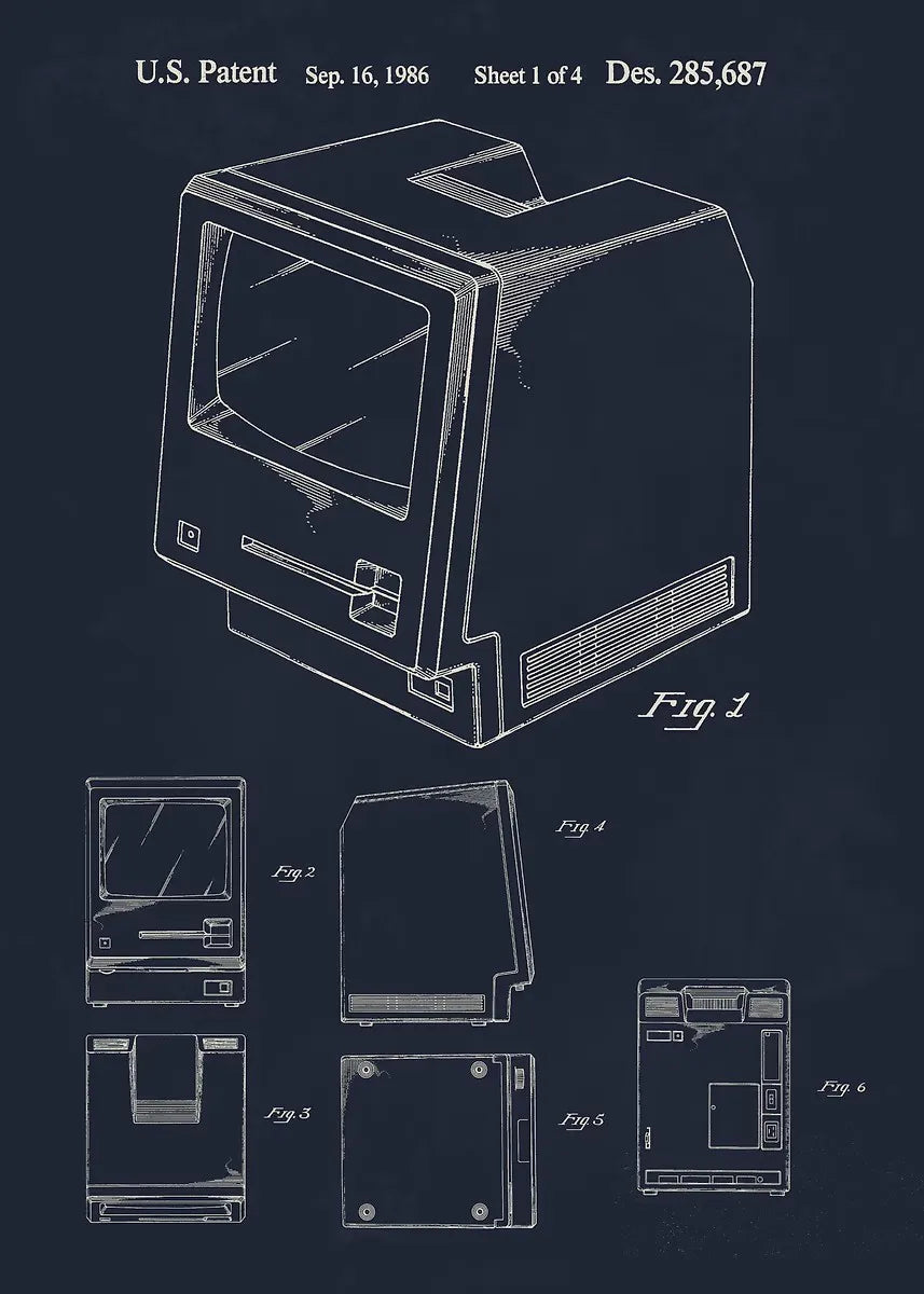 Tech Blueprint Collection - Canvas & Curio