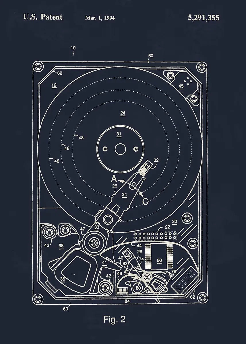 Tech Blueprint Collection - Canvas & Curio