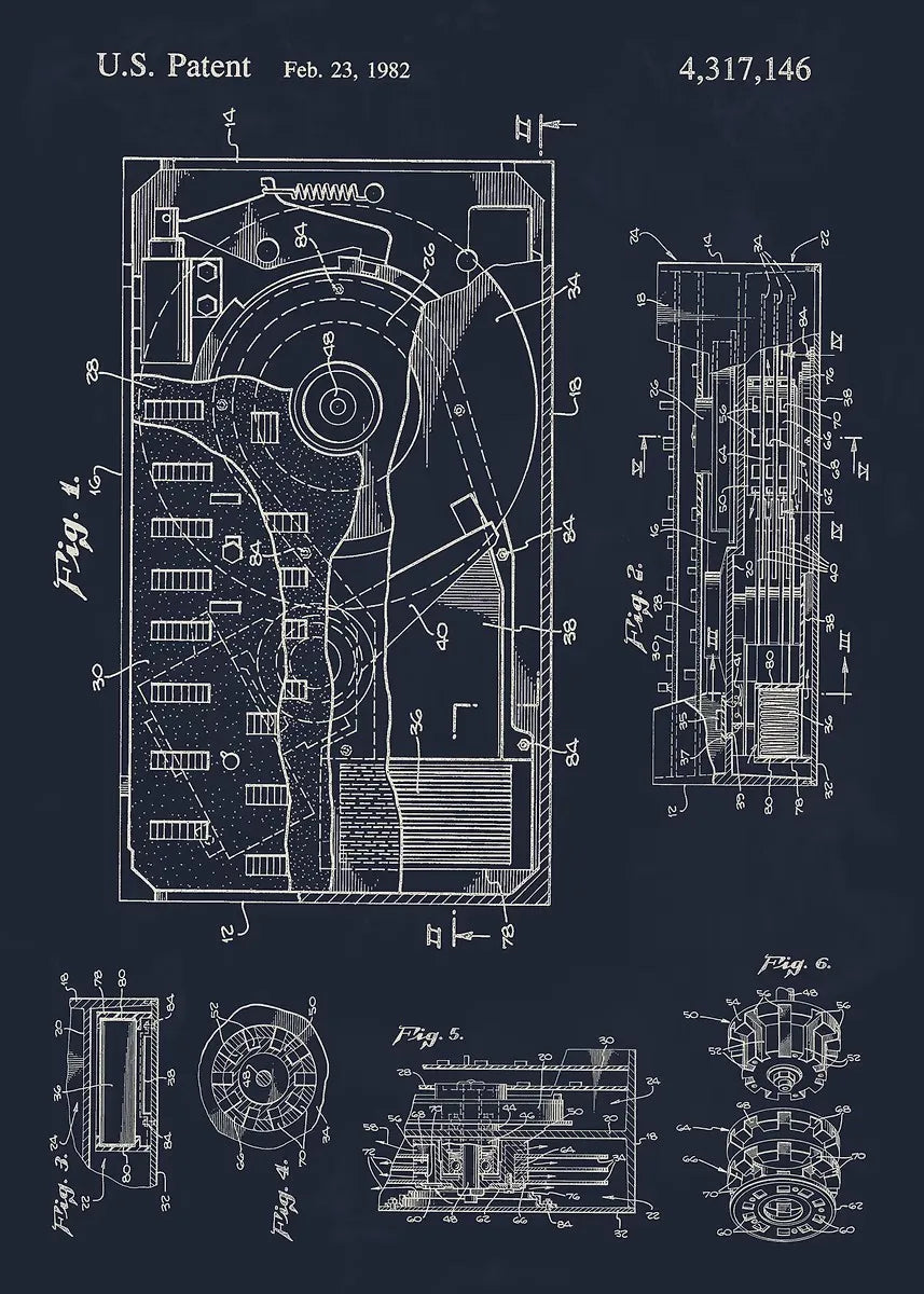 Tech Blueprint Collection - Canvas & Curio