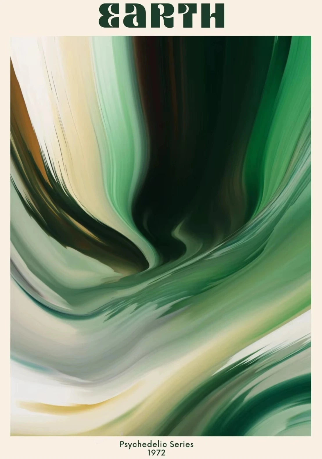 Album cover with abstract green and brown design and 'Earth' text at the top.