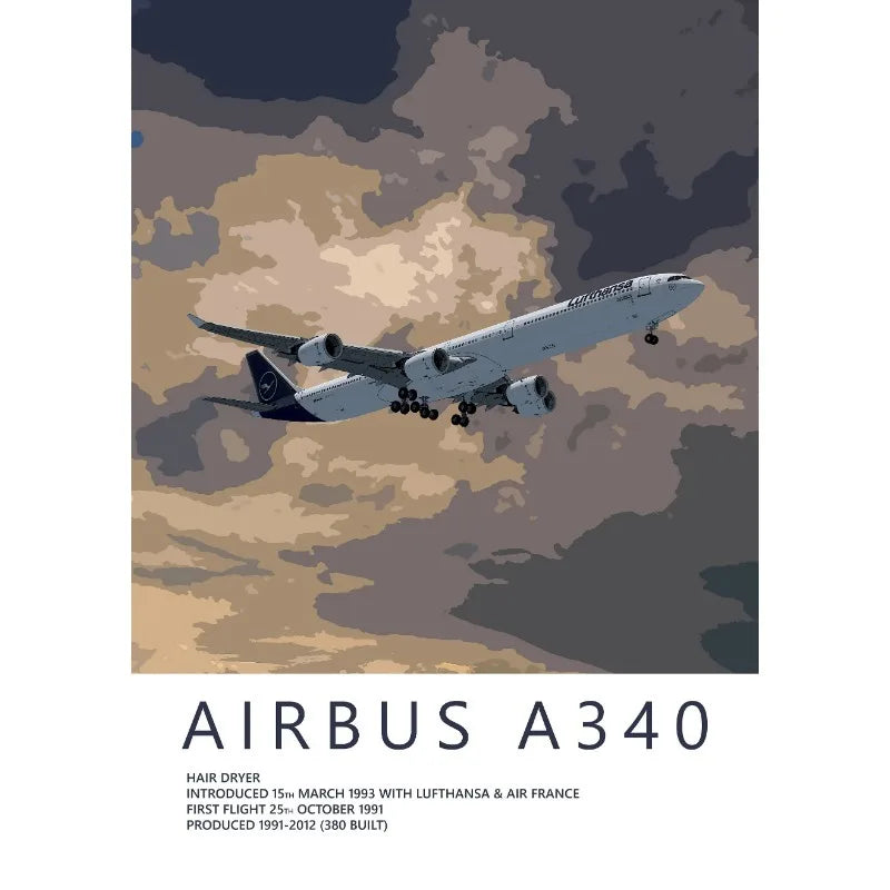 Airbus A340 graphic with camouflage pattern