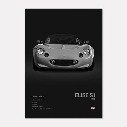 Black & White Sport Cars Collection - Canvas & Curio