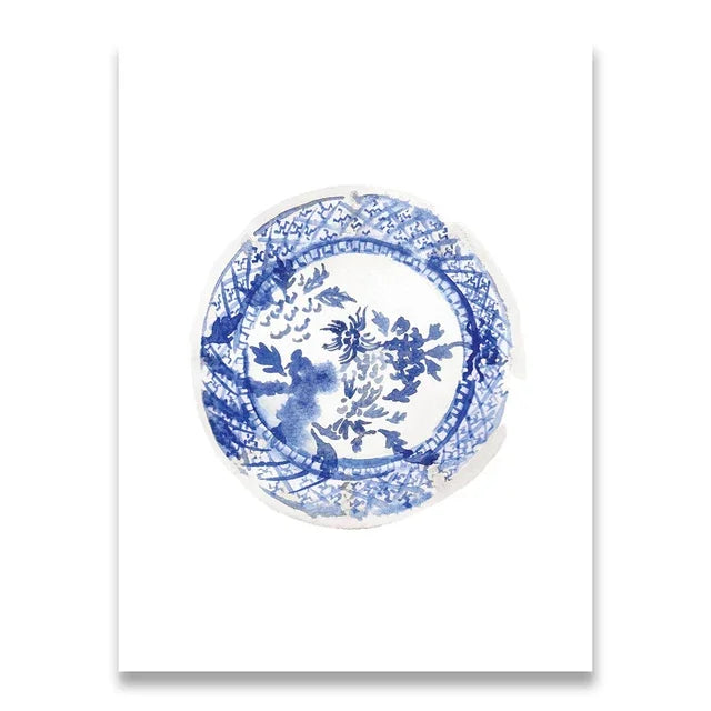 Blue & White Elegance Collection - Canvas & Curio