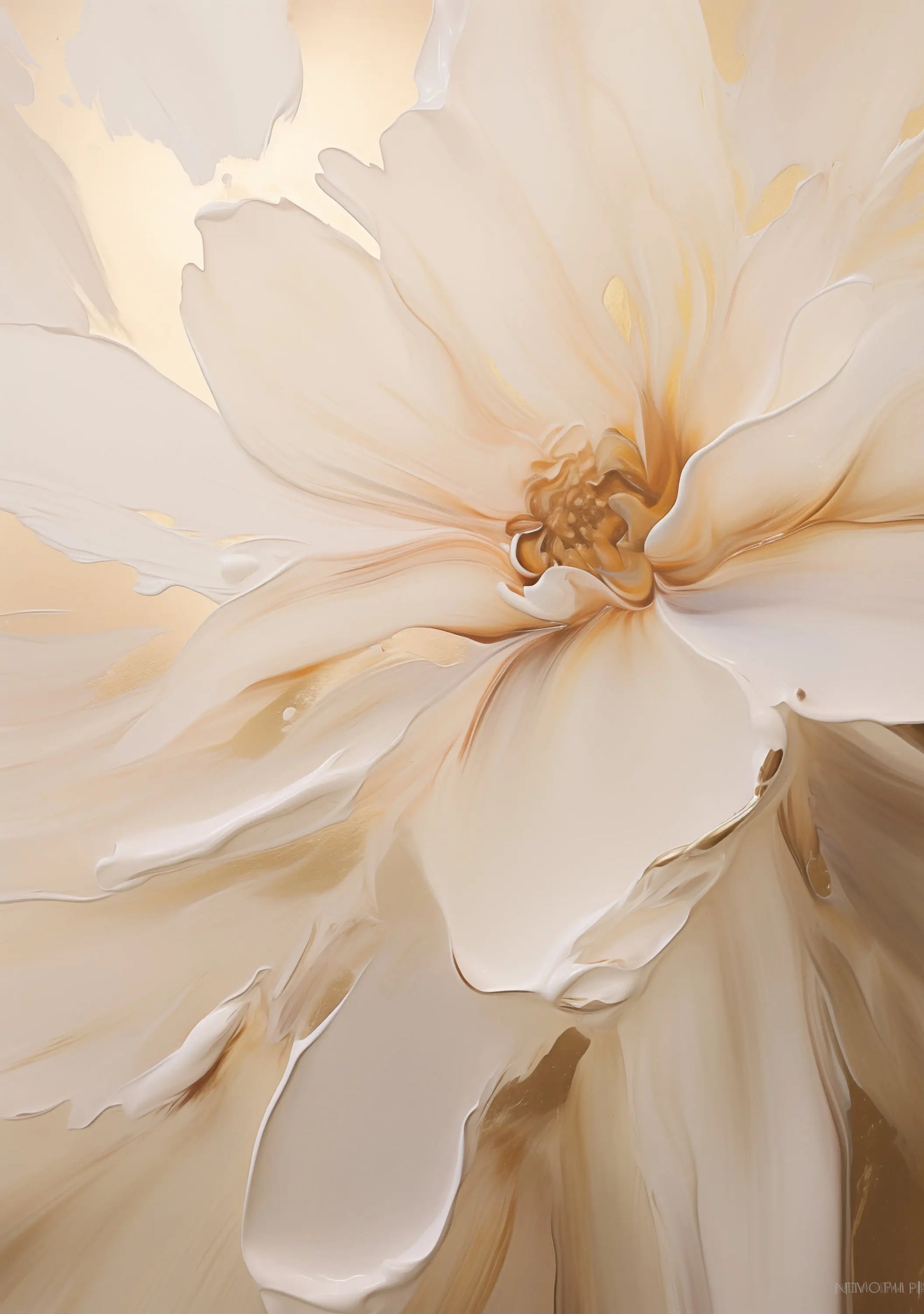 Close-up of a beige flower with soft focus