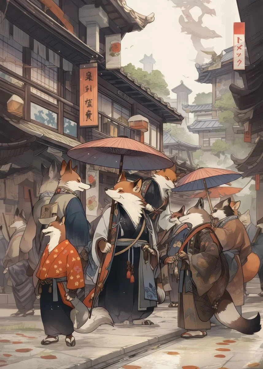 Kimono Animals Collection - Canvas & Curio