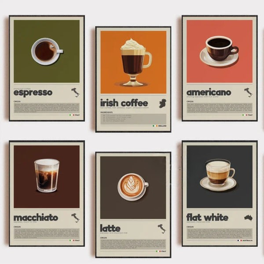 Minimalist Coffee Art Collection - Canvas & Curio Canvas & Curio