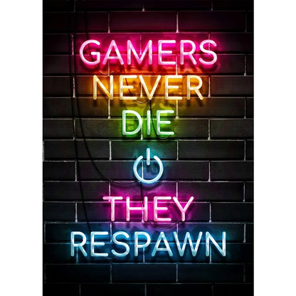 Neon Gamer Quotes Collection - Canvas & Curio