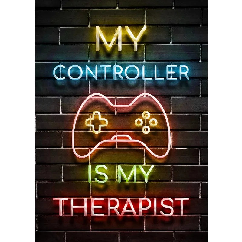 Neon Gamer Quotes Collection - Canvas & Curio