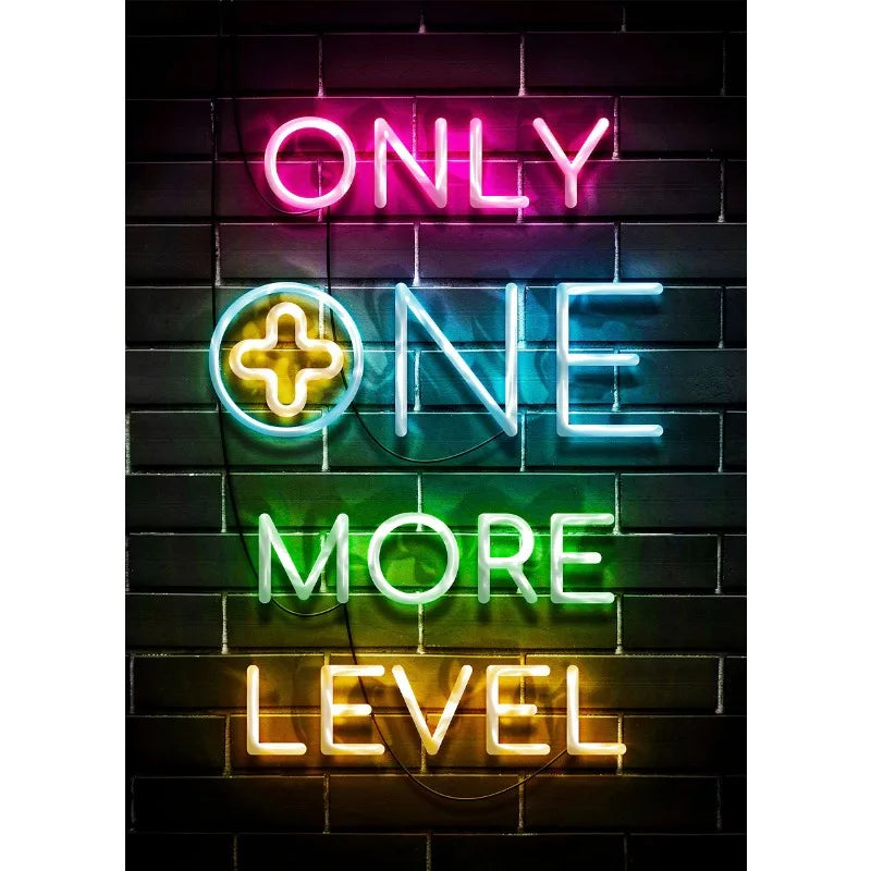 Neon Gamer Quotes Collection - Canvas & Curio