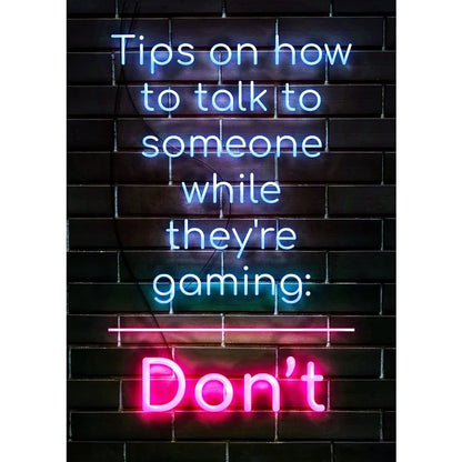 Neon Gamer Quotes Collection - Canvas & Curio