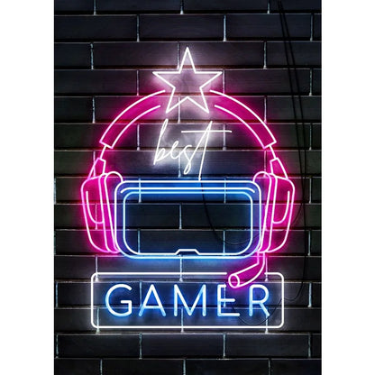 Neon Gamer Quotes Collection - Canvas & Curio