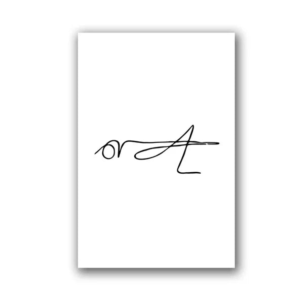 White square with black signature-style text on a white background