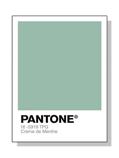 Pantone color swatch for Crème de Menthe on a white background