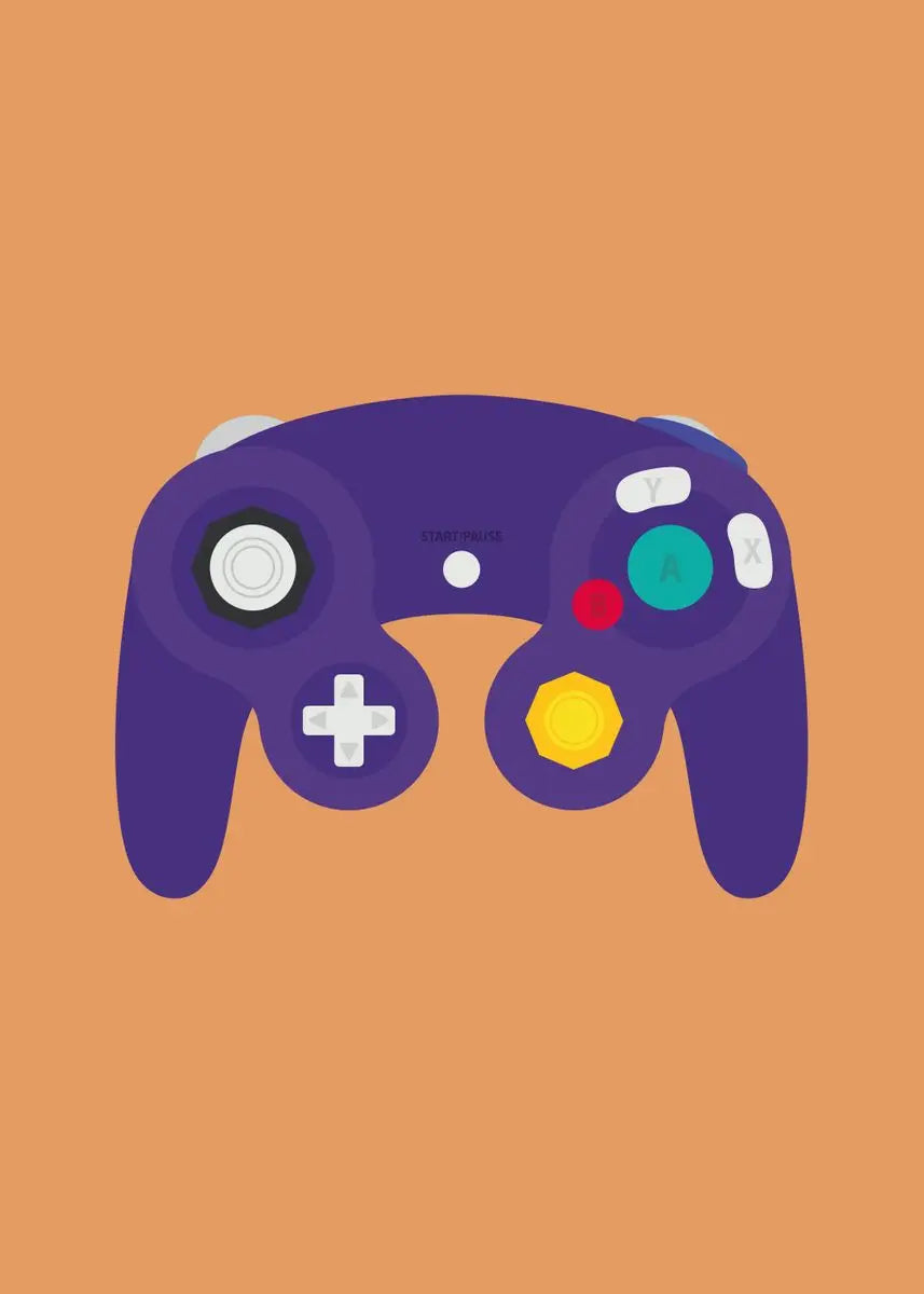 Retro Gaming Controllers Collection - Canvas & Curio