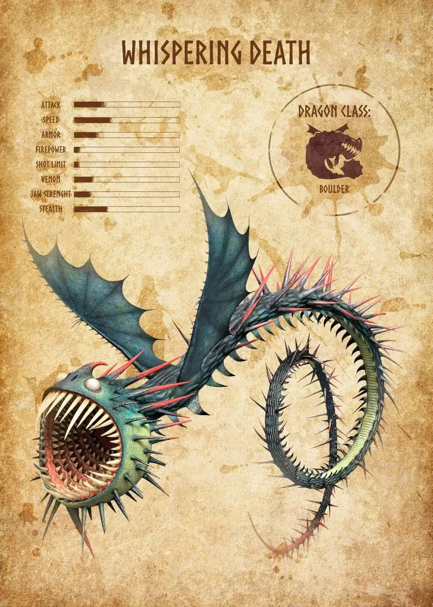 Illustration of a dragon with detailed features on a textured background