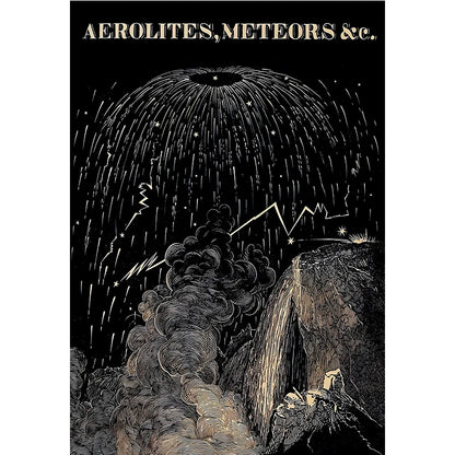 Illustration of a celestial event with meteors and clouds, labeled 'Aerolites, Meteors & c.'