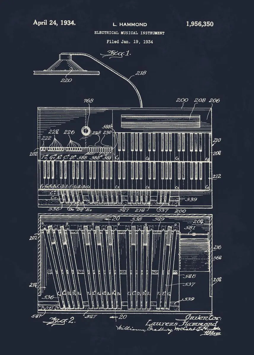 Musical Blueprint Collection - Canvas & Curio
