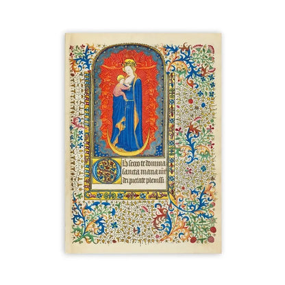 Decorative book cover with intricate design and central figure on a beige background