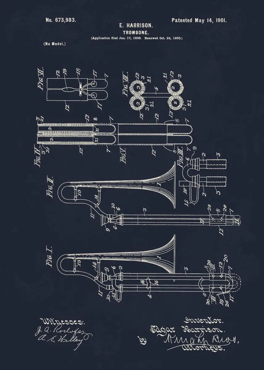Musical Blueprint Collection - Canvas & Curio