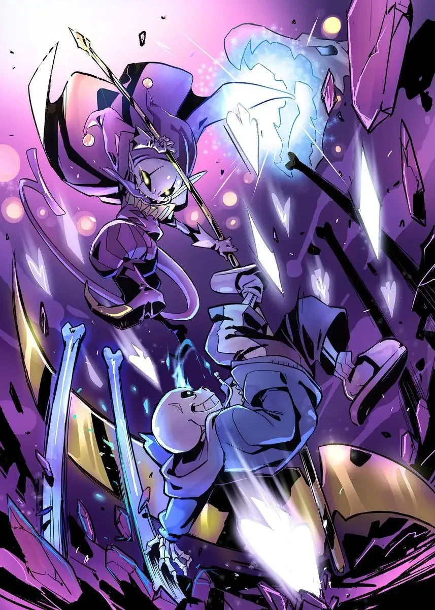 Comic book style illustration of characters in a dynamic pose with vibrant colors.