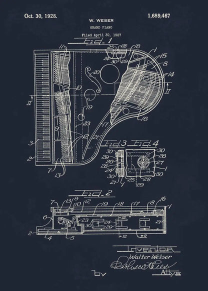 Musical Blueprint Collection - Canvas & Curio