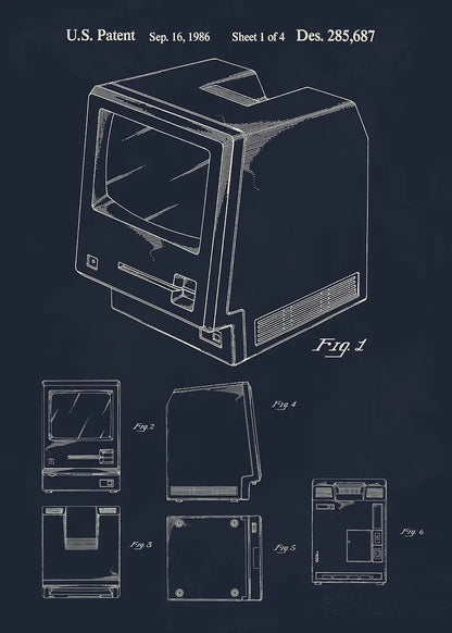 Tech Blueprint Collection - Canvas & Curio