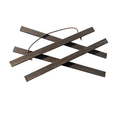 Set of wooden fire starters on a white background