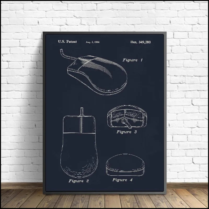 Tech Blueprint Collection - Canvas & Curio
