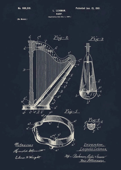 Musical Blueprint Collection - Canvas & Curio