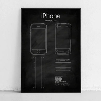 Smartphones Blueprint Collection - Canvas & Curio