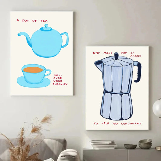 David Shrigley Food Humor Collection - Canvas & Curio Canvas & Curio