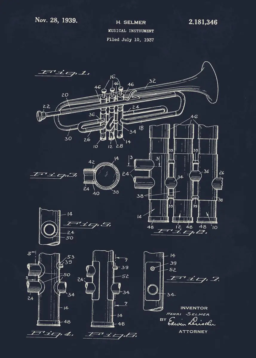 Musical Blueprint Collection - Canvas & Curio