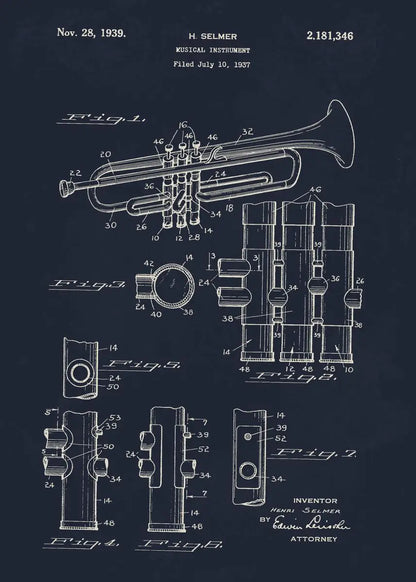 Musical Blueprint Collection - Canvas & Curio