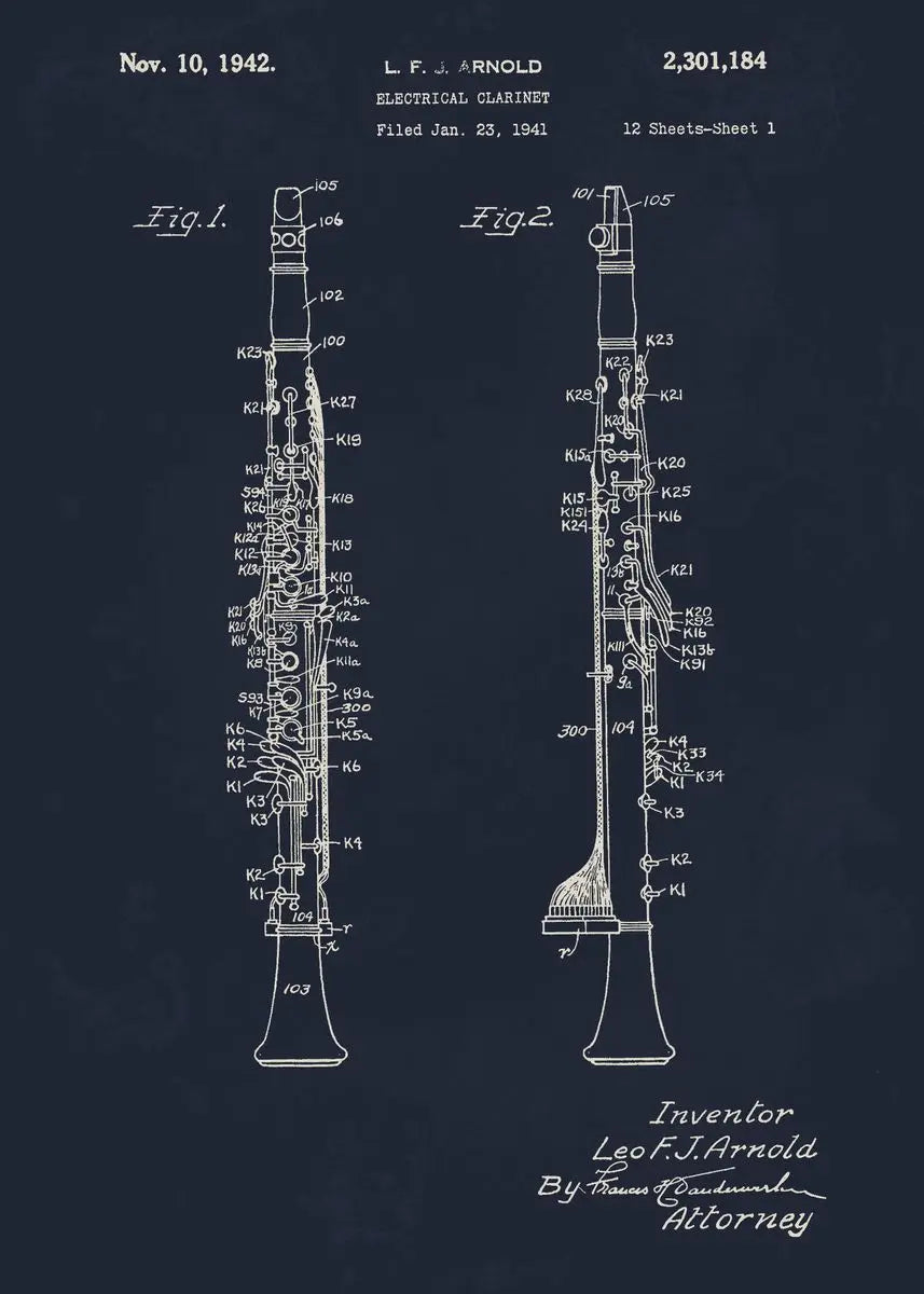 Musical Blueprint Collection - Canvas & Curio