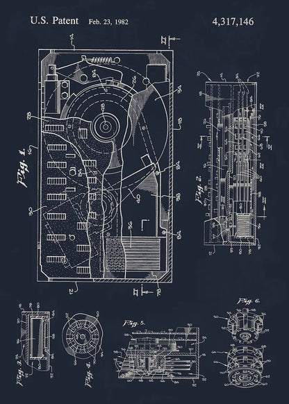 Tech Blueprint Collection - Canvas & Curio