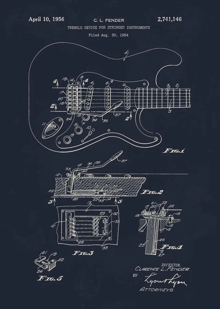 Musical Blueprint Collection - Canvas & Curio