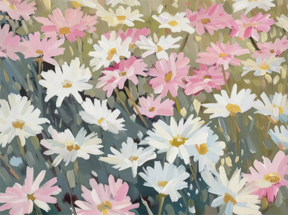 pink and white flowers