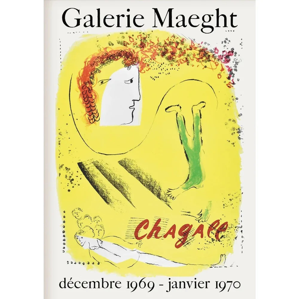 Galerie Maeght Chagall poster with abstract design and text