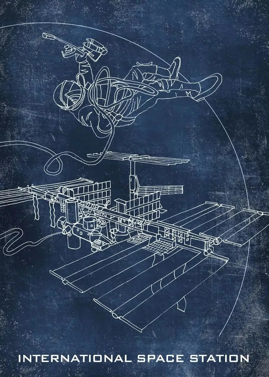 Space Shuttle Blueprint Collection - Canvas & Curio
