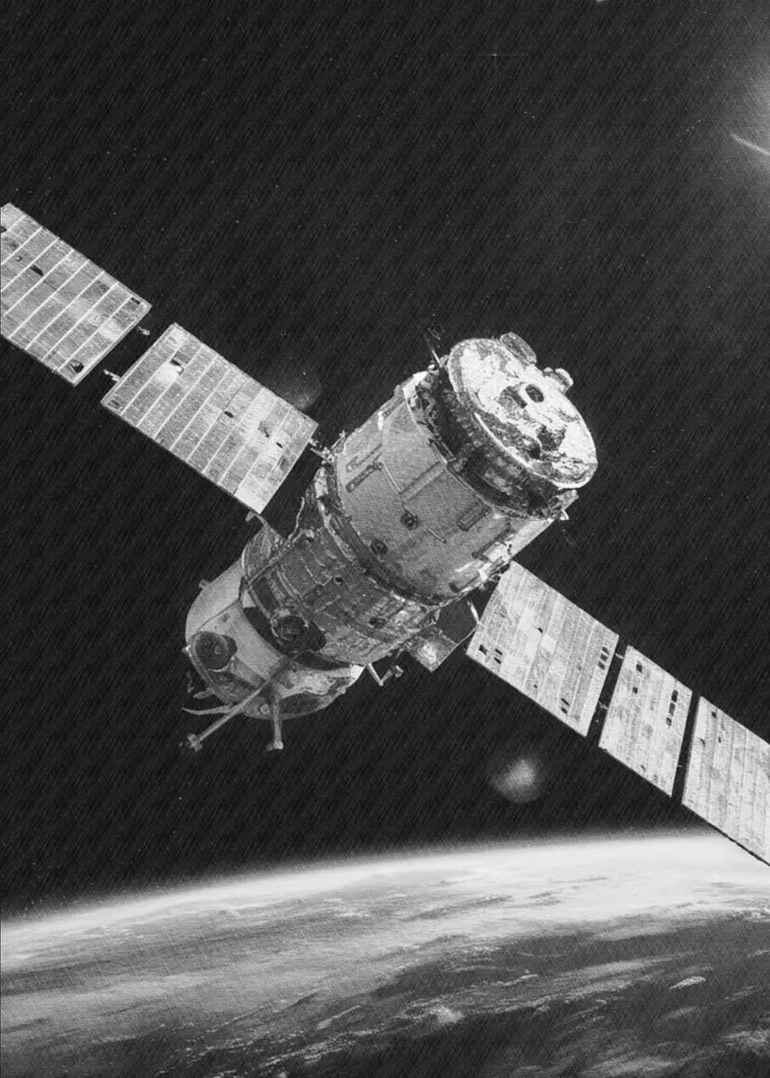 Space station with Earth in the background