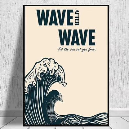 Surfing Beach Collection - Canvas & Curio