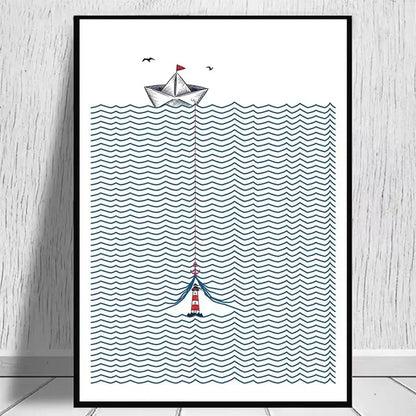 Surfing Beach Collection - Canvas & Curio