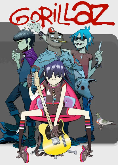 Gorillaz Anime Collection - Canvas & Curio
