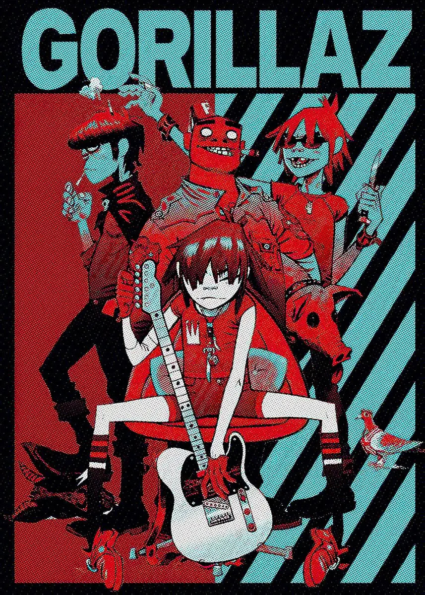 Gorillaz Anime Collection - Canvas & Curio