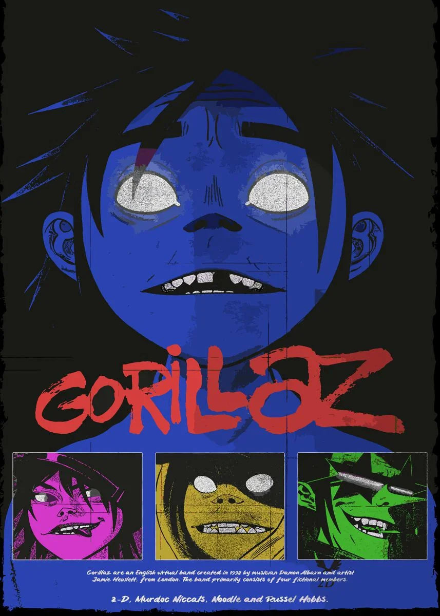 Gorillaz Anime Collection - Canvas & Curio
