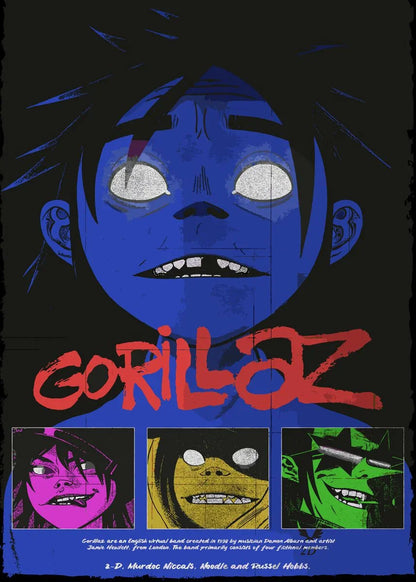 Gorillaz Anime Collection - Canvas & Curio