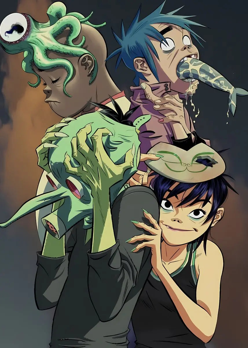 Gorillaz Anime Collection - Canvas & Curio