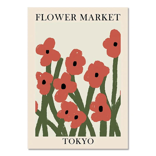 Abstract Matisse Flowers Art Collection II - Canvas & Curio Canvas & Curio