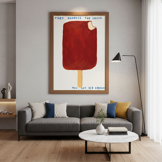 Framed artwork in different room Canvas & Curio