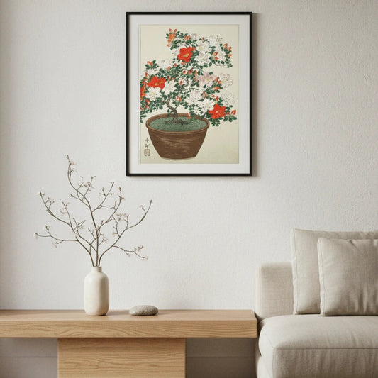 a framed image of a canvas inside a room Canvas & Curio